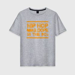 Женская футболка хлопок Oversize Wu-Tang - Hip Hop