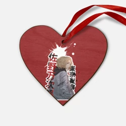 Деревянная игрушка Сердце Tokyo Revengers anime