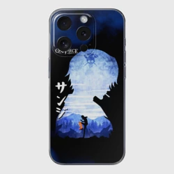 Чехол для iPhone 15 Pro силиконовый с защитой камеры Винсмок Санджи One Piece