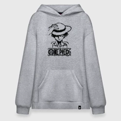 Худи SuperOversize хлопок Луффи пират Соломенной шляпы