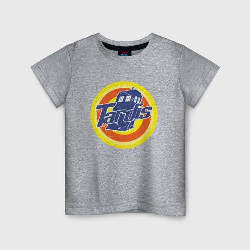Детская футболка хлопок с принтом Doctor Who - Tardis, вид спереди #2
