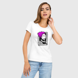 Женская футболка хлопок Slim Хисока карта - фото 2