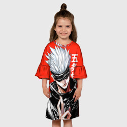 Детское платье 3D Gojo Satoru red - фото 2