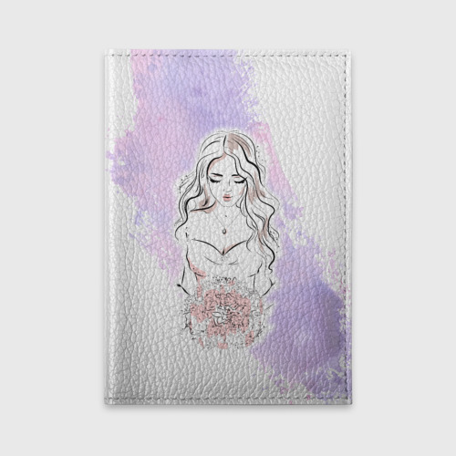 Обложка для автодокументов Невеста, цвет бирюзовый