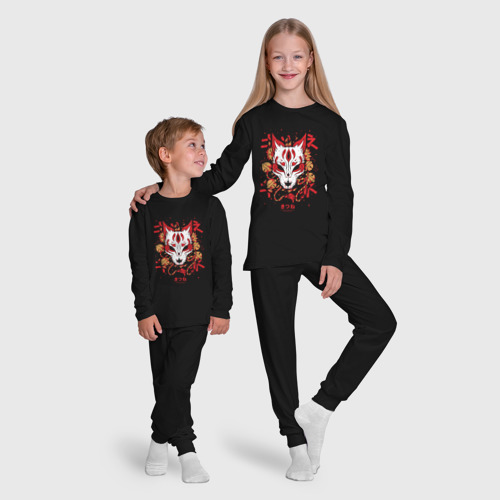 Детская пижама с лонгсливом хлопок Fox Hunting, цвет черный - фото 9
