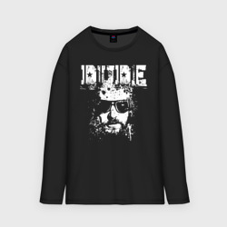 Женский лонгслив oversize хлопок Dude