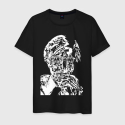 Andy Warhol self-portrait - pop art – Мужская футболка хлопок с принтом купить со скидкой в -20%