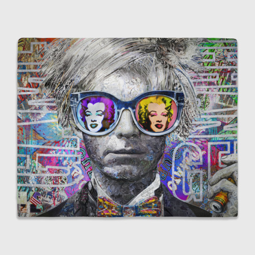 Плед 3D Andy Warhol Энди Уорхол, цвет 3D (велсофт)