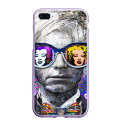 Чехол для iPhone 7Plus/8 Plus матовый Andy Warhol Энди Уорхол