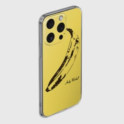 Чехол для iPhone 15 Pro силиконовый с защитой камеры Энди Уорхол - Банан - фото 2