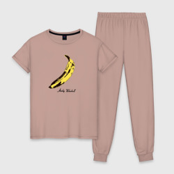 Женская пижама хлопок Банан, Энди Уорхол