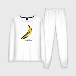 Женская пижама с лонгсливом хлопок Банан, Энди Уорхол