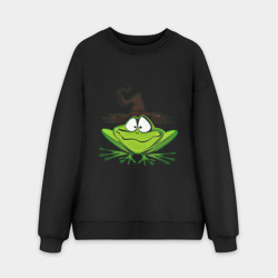 Мужской свитшот oversize без начеса хлопок Ведьмина лягушка