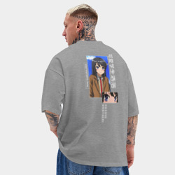 Мужская футболка Oversize хлопок texturе Маи Сакурадзима - фото 2