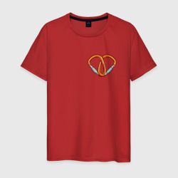 Carabiners hearth – Мужская футболка хлопок с принтом купить со скидкой в -20%