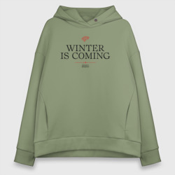 Женское худи Oversize хлопок Winter is coming  | Stark