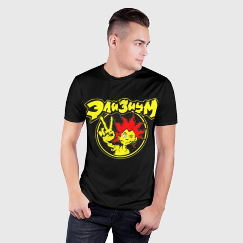Мужская футболка 3D Slim Элизиум + анархия спина, цвет 3D печать - фото 3