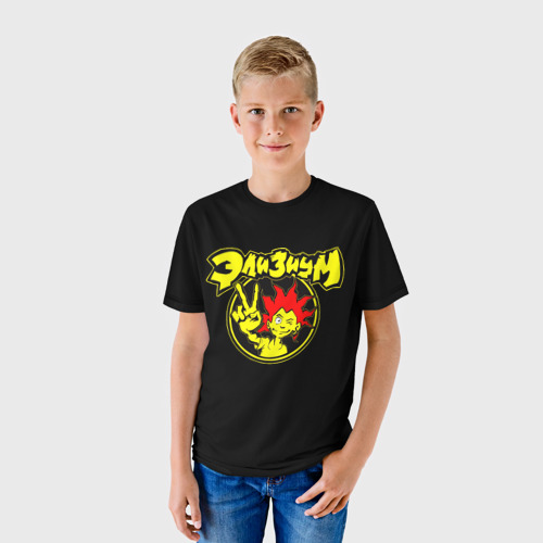 Детская футболка 3D Элизиум + анархия спина, цвет 3D печать - фото 3