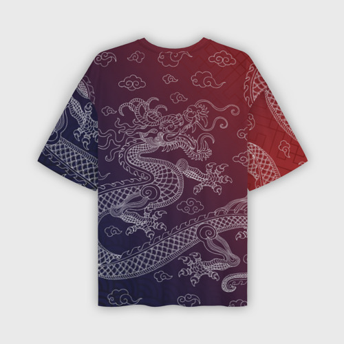 Мужская футболка oversize 3D Традиционный Китайский дракон, цвет 3D печать - фото 2