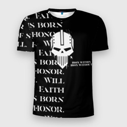 Мужская футболка 3D Slim Боевой клич Железные войны
