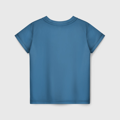 Детская футболка 3D с принтом SANS AND FRISK, вид сзади #1
