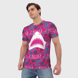 Мужская футболка 3D King Shark | Num Num Num - фото 2