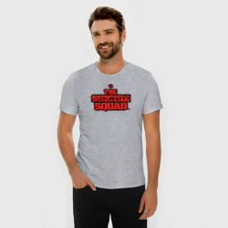 Мужская футболка хлопок Slim The Suicide Squad лого - фото 2