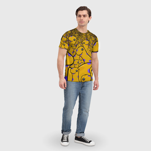 Мужская футболка 3D Несси, цвет 3D печать - фото 5