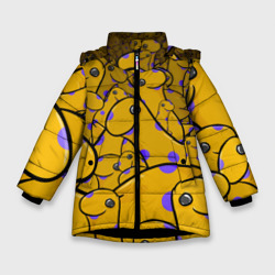 Зимняя куртка для девочек 3D Несси