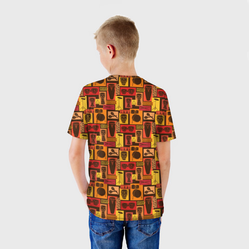 Детская футболка 3D Барабанщик, цвет 3D печать - фото 4