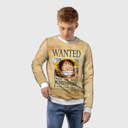 Детский свитшот 3D Манки Д. Луффи в розыске One Piece - фото 2