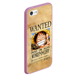 Чехол для iPhone 5/5S матовый Манки Д. Луффи в розыске One Piece - фото 2