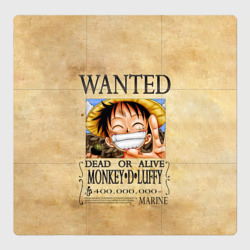 Магнитный плакат 3Х3 Манки Д. Луффи в розыске One Piece
