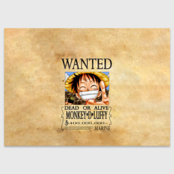 Поздравительная открытка Манки Д. Луффи в розыске One Piece