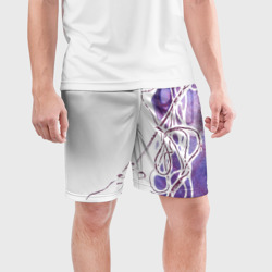 Мужские шорты спортивные Фиолетовые нити - фото 2