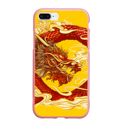 Чехол для iPhone 7Plus/8 Plus матовый Китайский Дракон, China Dragon