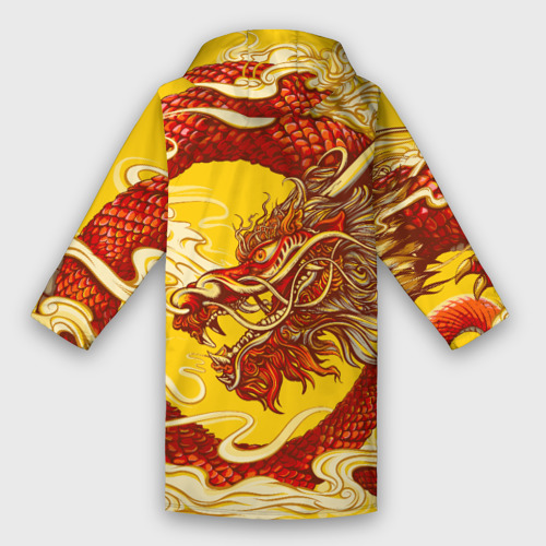 Женский дождевик 3D Китайский Дракон, China Dragon, цвет белый - фото 2