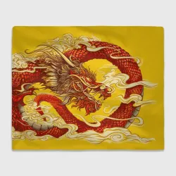 Плед 3D Китайский Дракон, China Dragon