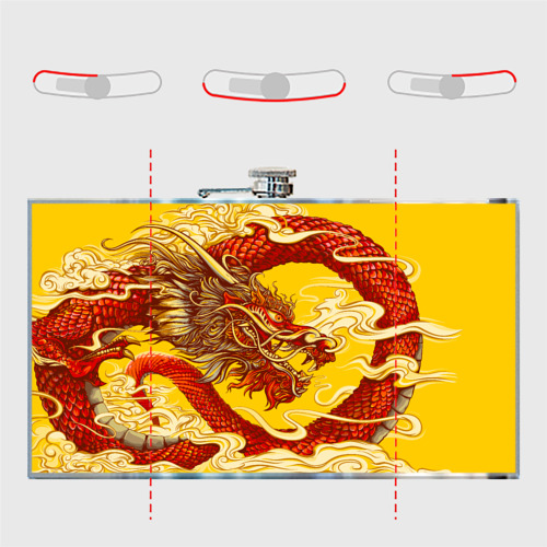 Фляга Китайский Дракон, China Dragon - фото 5