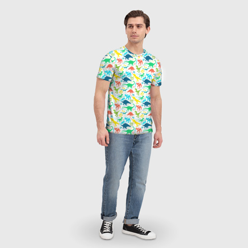 Мужская футболка 3D Dinosaur, цвет 3D печать - фото 5