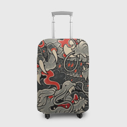 Чехол для чемодана 3D Китайский Дракон, China Dragon