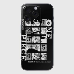 Чехол для iPhone 16 Pro Max силиконовый с защитой камеры One piece Главные Герои