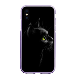 Чехол для iPhone XS Max матовый Черный кот
