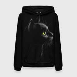 Женская толстовка 3D Черный кот
