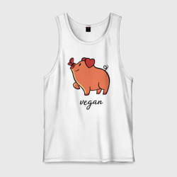 Мужская майка хлопок Pig Vegan