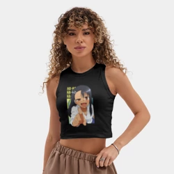 Женская укороченная майка-топ хлопок Ha-Ha nagatoro - фото 2