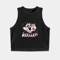 Женская укороченная майка-топ хлопок Очень страшное кино - Wazzaap Крик