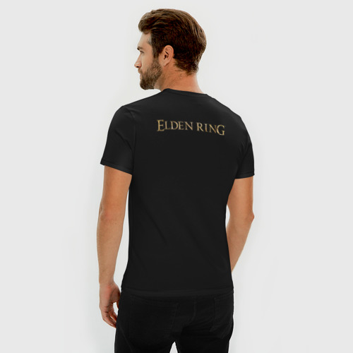Мужская футболка хлопок Slim Elden Ring концепт арт, цвет черный - фото 4