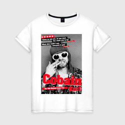 Женская футболка хлопок In Memory Of Kurt Cobain
