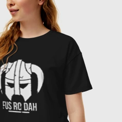 Женская футболка хлопок Oversize Fus ro dah - фото 2